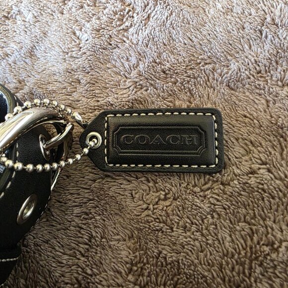 Coach Soho Y2K Small Leather Hobo Bag Black AUTHENTICATED Vintage 9541 - Picture 3 of 16